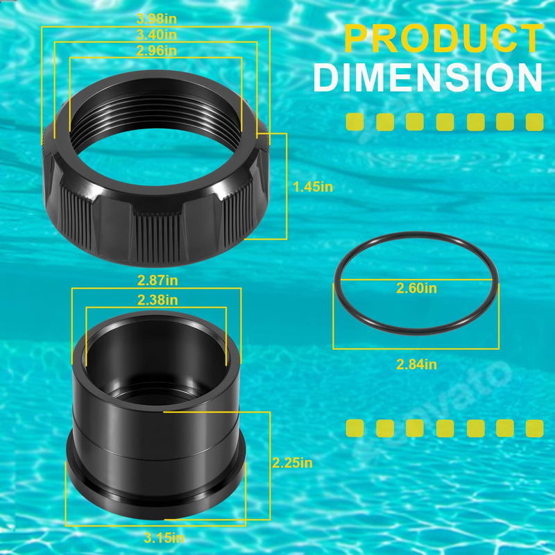[Australia - AusPower] - R0522900 Universal Half Union Replacement Kit for Zodiac Jandy CV, CS, CL and DEV Series Pool and Spa Cartridge Filters 