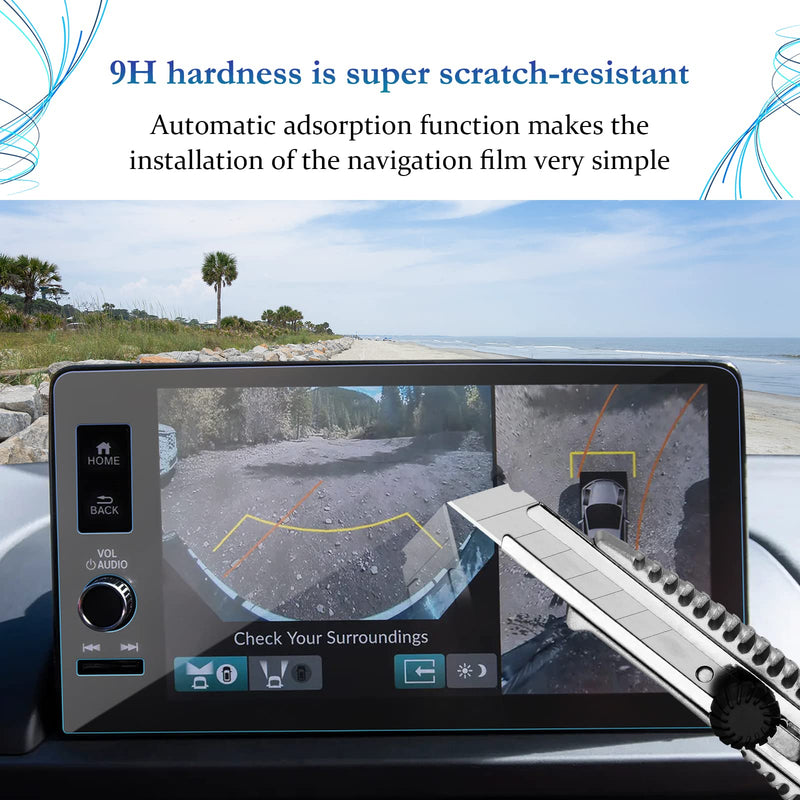 [Australia - AusPower] - for 2023 2024 Honda Pilot Screen Protector 9 Inch Navigation Display for 2023 2024 Honda Pilot EX-L/TrailSport/Touring/Elite Tempered Glass Screen Protector Honda Pilot 2023 2024 Accessories 2023 2023 2024 Pilot 9 Inch Tempered Glass 