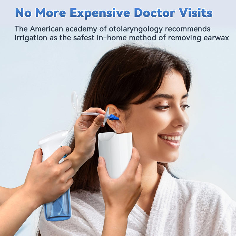 [Australia - AusPower] - Ear Scope Otoscope Camera - Ear Cleaner Manual Ear Irrigation Flushing Kit 