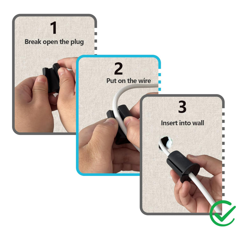 Starlink cable routing kit,starlink ethernet adapter,4pcs star link wall bushing grommets accessories for cable wall pass through with 1" spade drill bit 40pcs wall wire clips