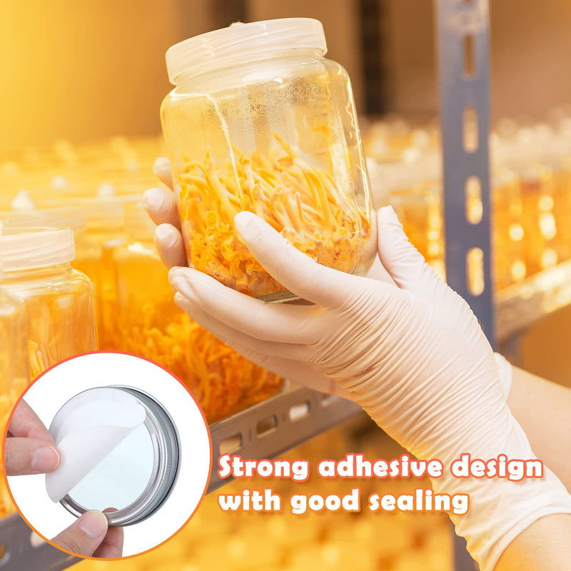 [Australia - AusPower] - Synthetic Filter Paper Stickers 0.3 ?m Filter Disc Wide Mouth Filter Paper Stickers Disc Adhesive Filter Patch Sticker for Mushroom Cultivation Wide Mouth Jar Lids Mason Jars, 68 mm(20 Pieces) 20 