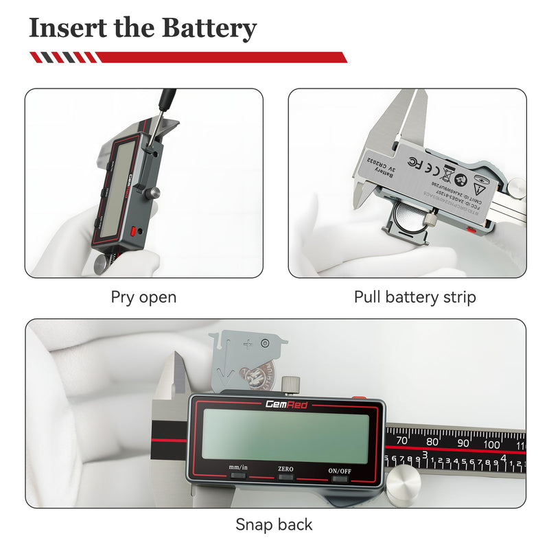 [Australia - AusPower] - Wireless Digital Caliper, 200mm/8inch Stainless Steel Precision Measuring Tool with Data Output, Inch/MM Conversion, Zero Reset, Auto Off, for DIY, Woodworking, Jewelry Making 
