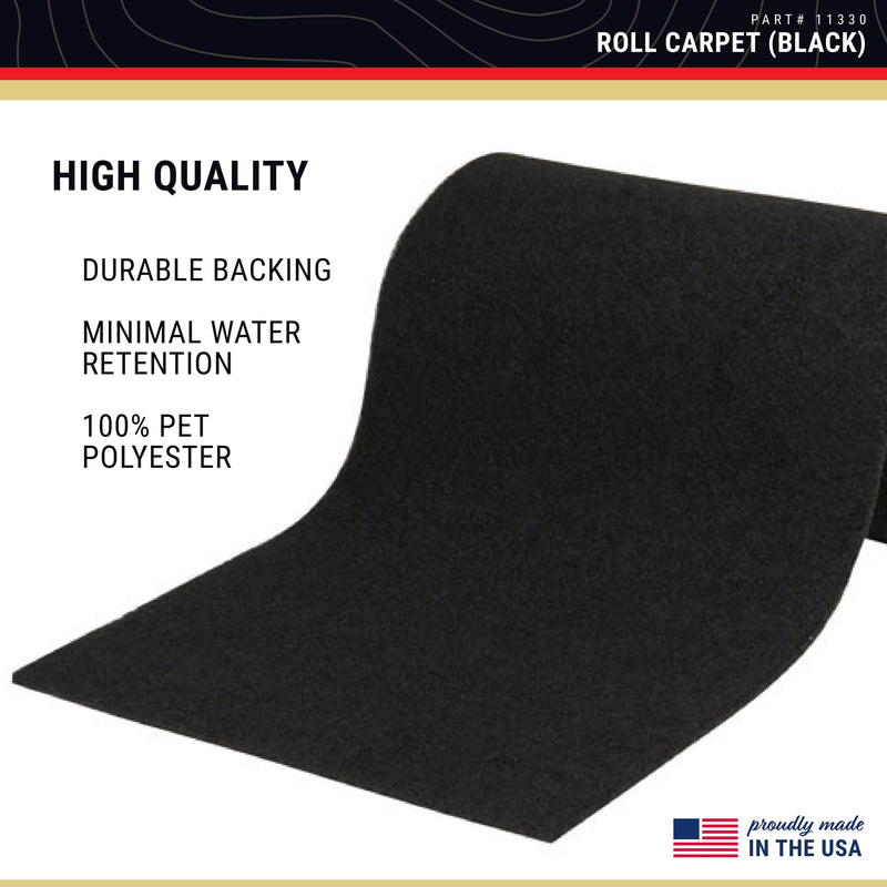 CE Smith - Trailer Roll Carpet - Boat & Trailer Accessories & Replacement Part 11" x 12' Black