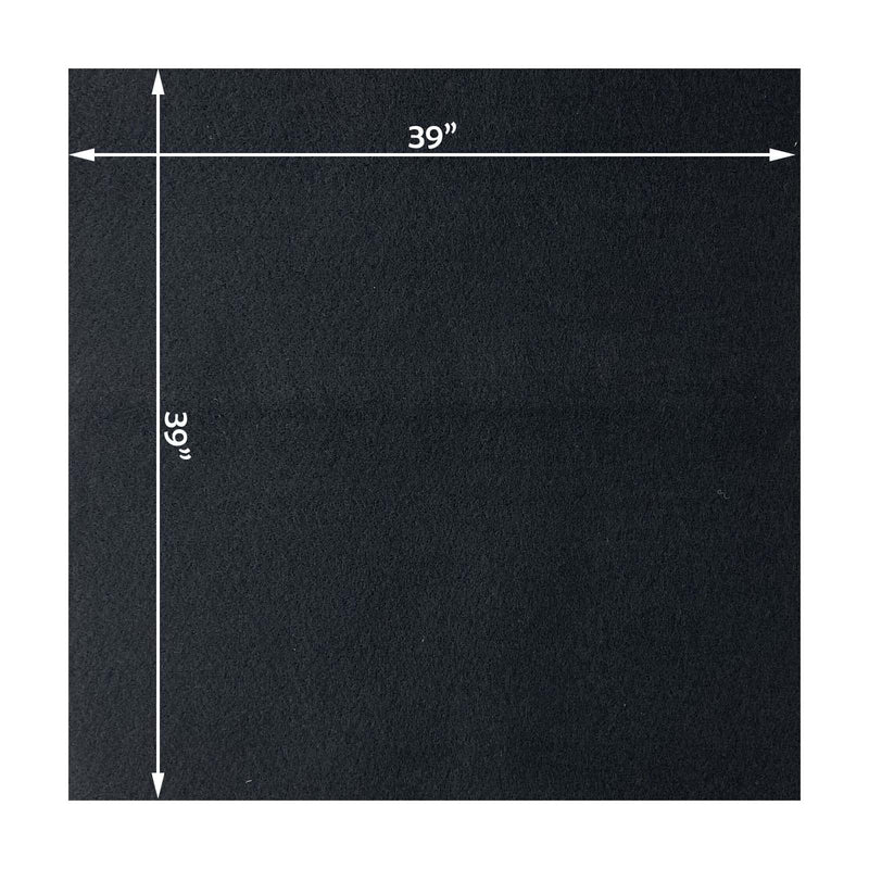 Welding Blanket, Heat Resistant 1800°F, 39x39 inches | Flame Retardant Fabric Carbon Felt, Heat Shield for Wood Stove Smoker Grill, Fireplace Floor Protector 1