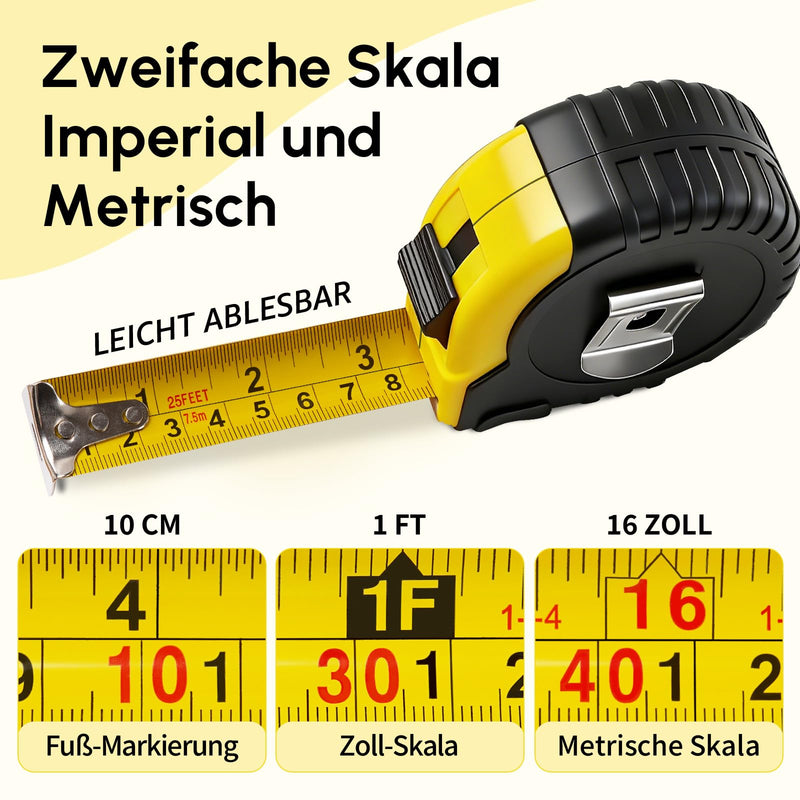Dad Gift, Birthday Gift for Dad - Tape Measure 3m | Practical father gifts from daughter and son, best gift for father for Father's Day and Christmas