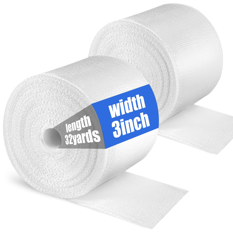 Fiberglass Cloth Tape, 6 oz, 3" Wide x 65.6 yd, Non-Adhesive Woven Fiberglass Insulation Tape for Reinforced Repair, Joints, Seams, Molding