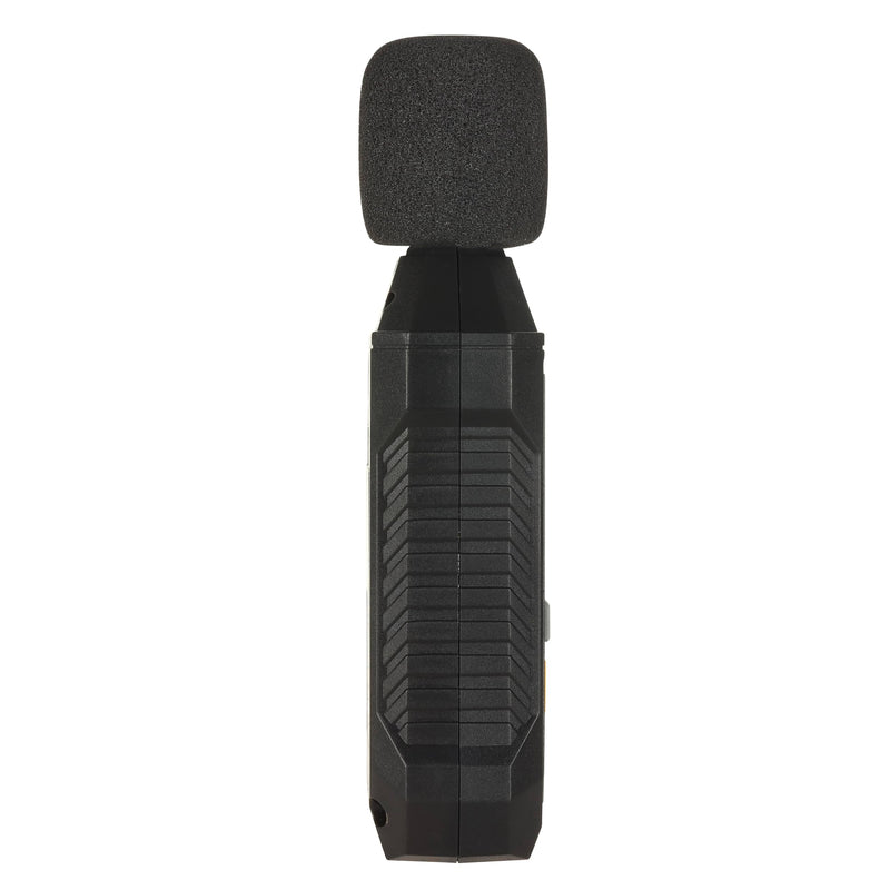 TFA Dostmann Sound Meter Digital Calibration 31.2002, 35 to 130 dBA, with Frequency Rating, Backlight, Includes Wind Protection, Storage Bag, Max. Min Function, Black