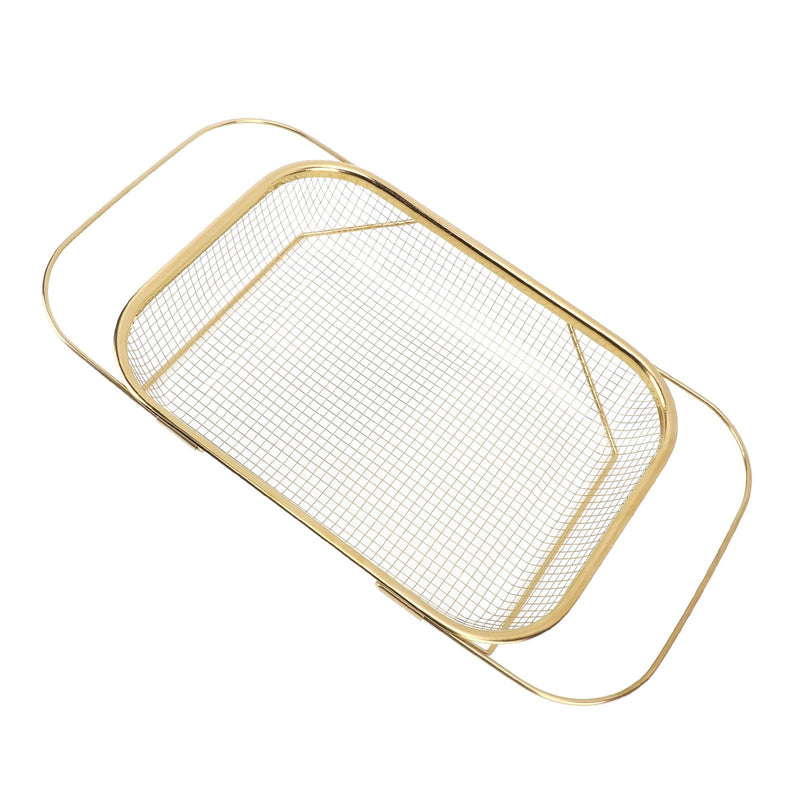 [Australia - AusPower] - Over the Sink Strainer, Stainless Steel, Multifunctional, Space Saving, Over the Sink, Strainer Basket for Home (Gold) Gold 