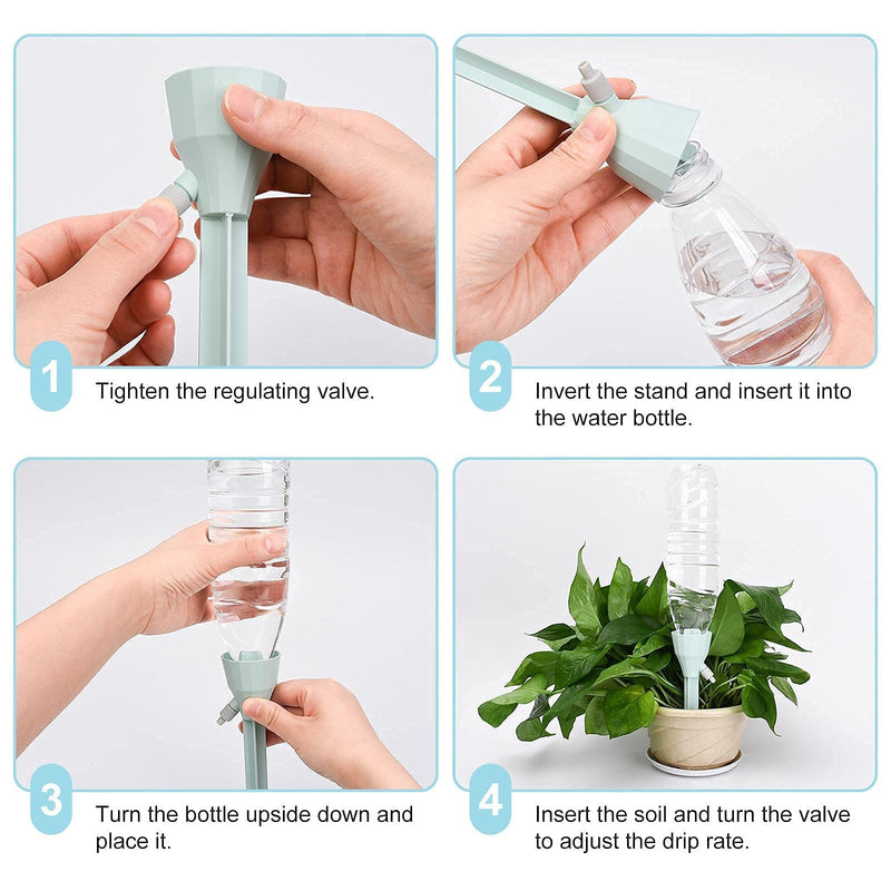 [Australia - AusPower] - New Upgraded Plant Self Watering Spikes,Adjustable Plant Watering Devices with Slow Release Control Switch Water Dripper,Watering Planter Insert,Automatic Plant Waterer for Vacations (6) 6 