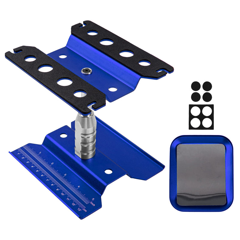 [Australia - AusPower] - 330Pcs Universal RC Screw Kit M3 Flat Round Head Screws M3 M4 Flat Washer M3 Hexagon Nut & RC Car Work Stand Repair Workstation 360 Degree Rotation Lift with Screws Tray 