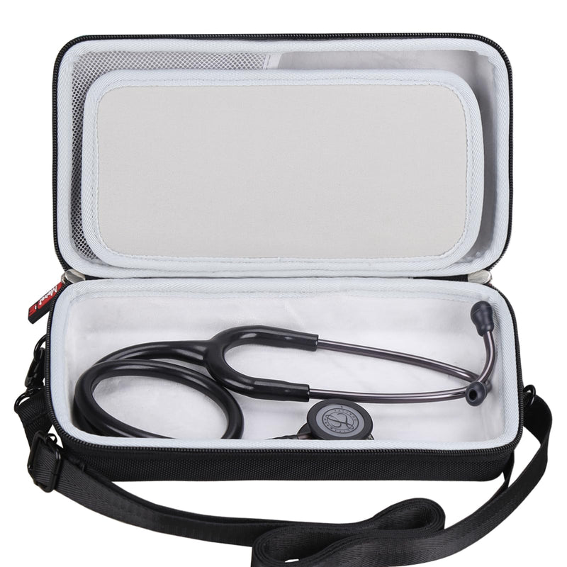 [Australia - AusPower] - Mchoi Stethoscope Case Compatible with 3M Littmann Classic III Monitoring/Lightweight II S.E/Cardiology IV Diagnostic/MDF Acoustica Stethoscopes and Accessories, Case Only, Grey 