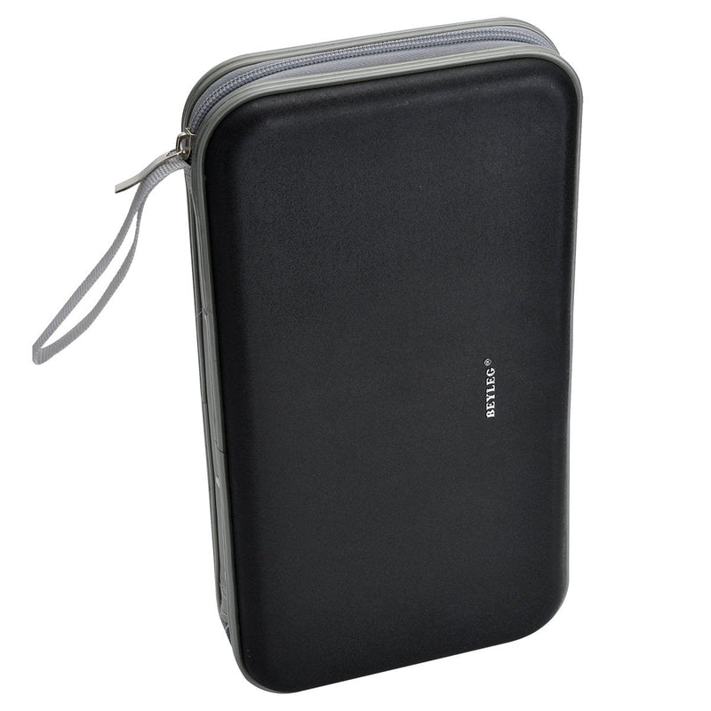 [Australia - AusPower] - 70 Capacity Heavy Duty CD DVD Blu-ray Media case Storage Holder Organizer Wallet (Black) Black 