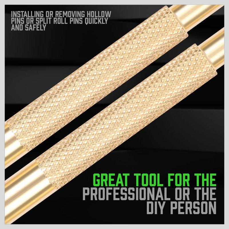 [Australia - AusPower] - SWANLAKE 8-Piece Brass Punch Set, Removing Repair Tool1/8" - 5/16" Brass Pin Drive Punch Set 