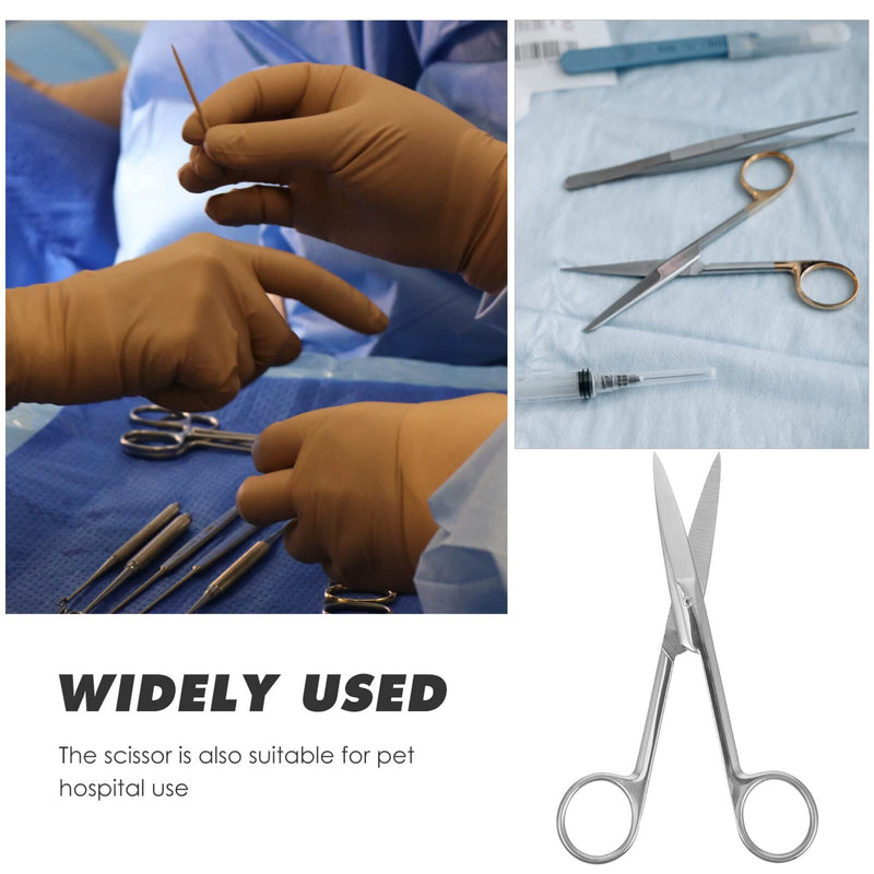 [Australia - AusPower] - UEETEK 14 CM Stainless Steel Scissors Medical Surgical Operating Dissecting Straight Scissors 