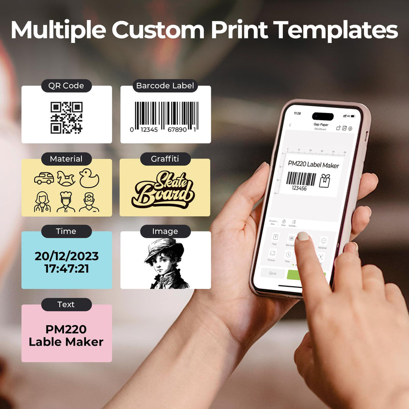 Thermal Labels for Nelko PM220 Label Maker, 2 inch (50mm) Round Thermal Label, Waterproof, Multi-Purpose Label Tape, 1 Roll of 150 Self-Adhesive Thermal Paper (Gradient Color) Gradient Color