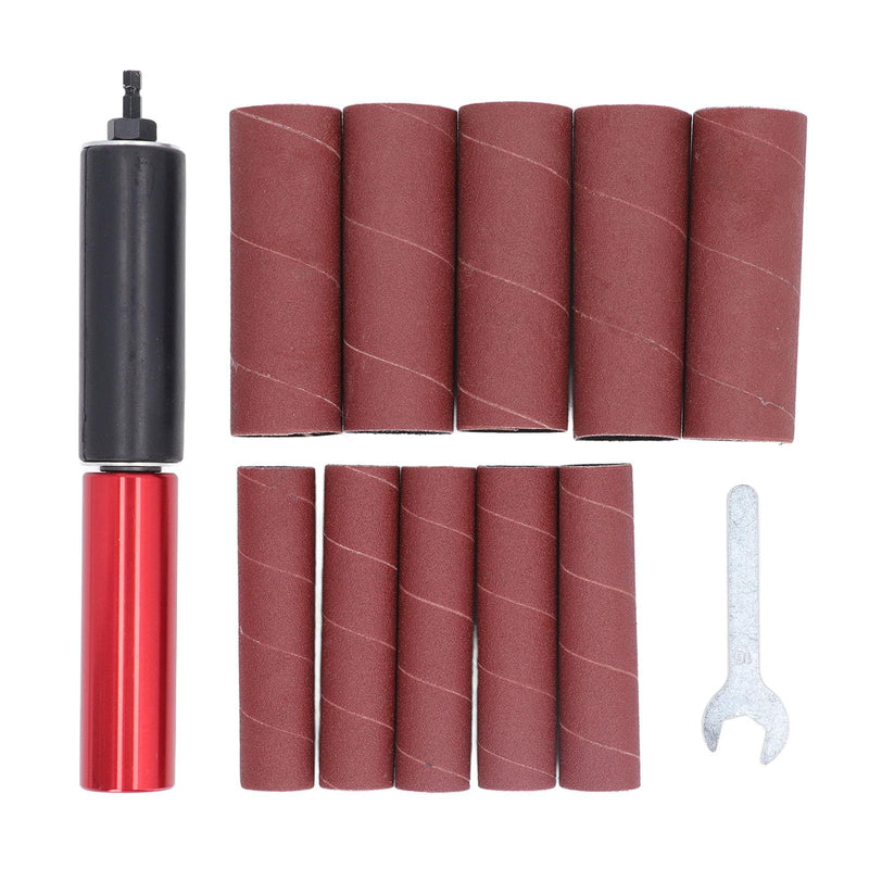 Bewinner Spindle Sander Adapter, 1.5 Inch Sanding Sleeves, 10 Pack, Aluminium Alloy, Wood