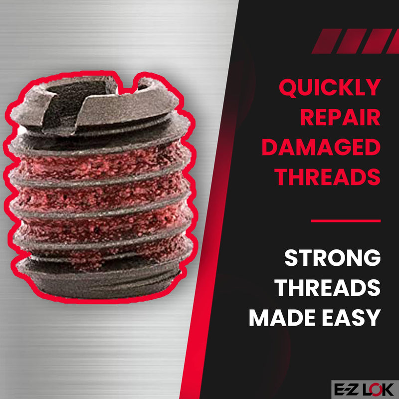 [Australia - AusPower] - E-Z LOK - 329-008 E-Z Lok Externally Threaded Insert, C12L14 Carbon Steel, Meets AISI 12L14, #8-32 Internal Threads, 5/16"-18 External Threads, 0.290" Length, Made in US (Pack of 10) 
