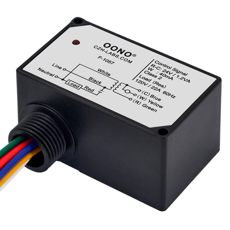 [Australia - AusPower] - AC120V On/Off Switching Electric Heating Relay with Built-in 24V Transformer, OONO F-1057 