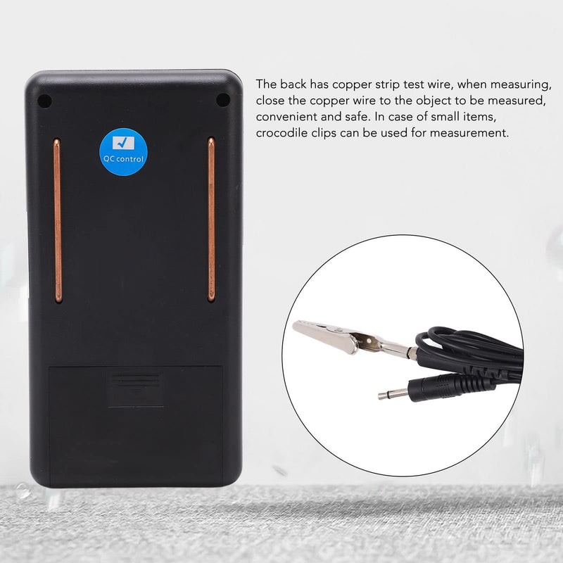 [Australia - AusPower] - Portable Handheld Surface Resistance Tester – Surface Resistivity Meter with Automatic Range & LED Display, Precise Static Detector for Antistatic Coatings & Fabrics, Measures Humidity 5%-90% RH 