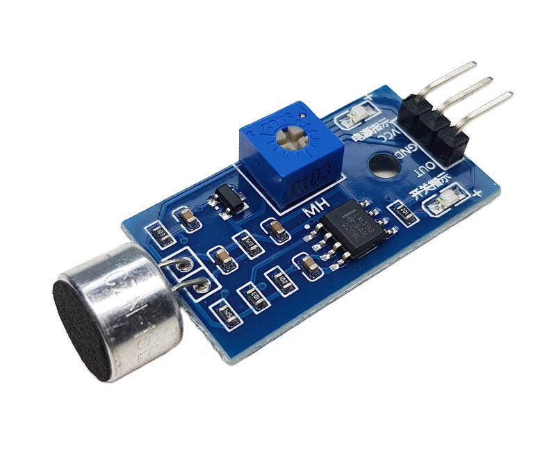 [Australia - AusPower] - Sound Sensor Sound Detector Module for Arduino ESP32 ESP8266 Raspberry Pi Microcontroller Projects 3.3V 5V Compatible Adjustable Sensitivity Digital Output 2 Pieces 