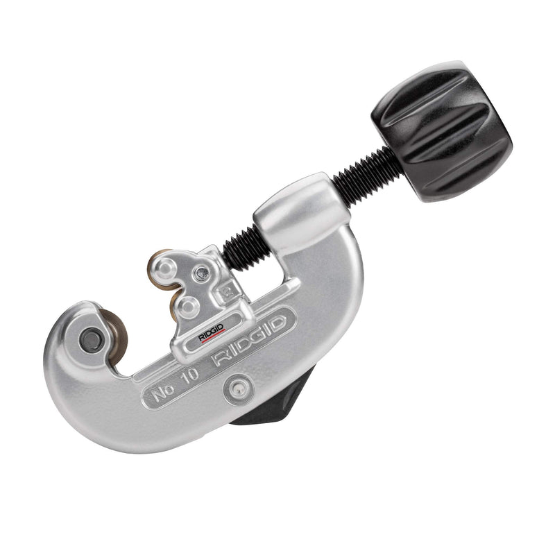 [Australia - AusPower] - RIDGID 32910 Model 10 Screw Feed Tubing Cutter, 1/8-inch to 1-inch Tube Cutter Small Silver/Black 