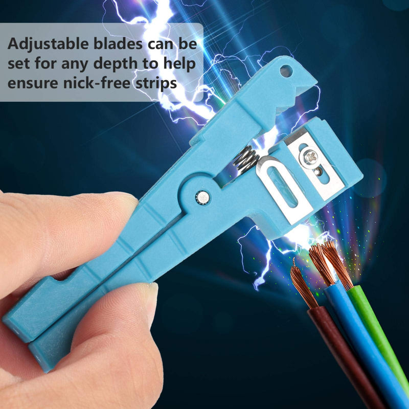 Fibre Optic Sheath Stripper Cable Cutter Crimper 45-163 45-162 for Fibre Optic Buffer Tubes Coaxial Cable Stripping Tool (45-163)