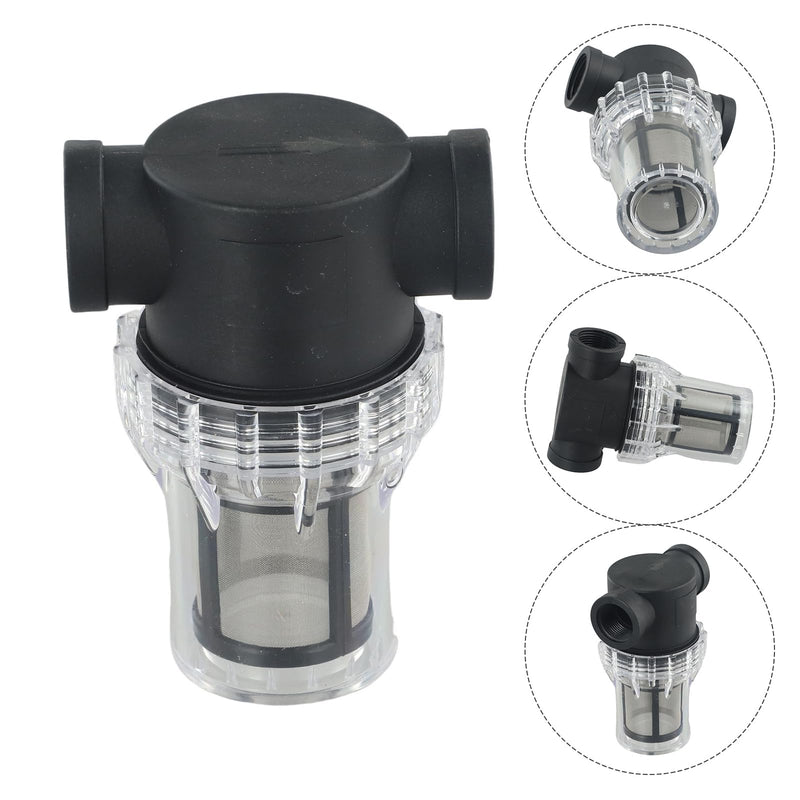ZYWUOY Pipeline Filter, Strainer, Water Pump Filter with 40/80 Mesh Stainless Steel Strainer, Inline Mesh Strainer, Water Pump Filter for Garden Watering