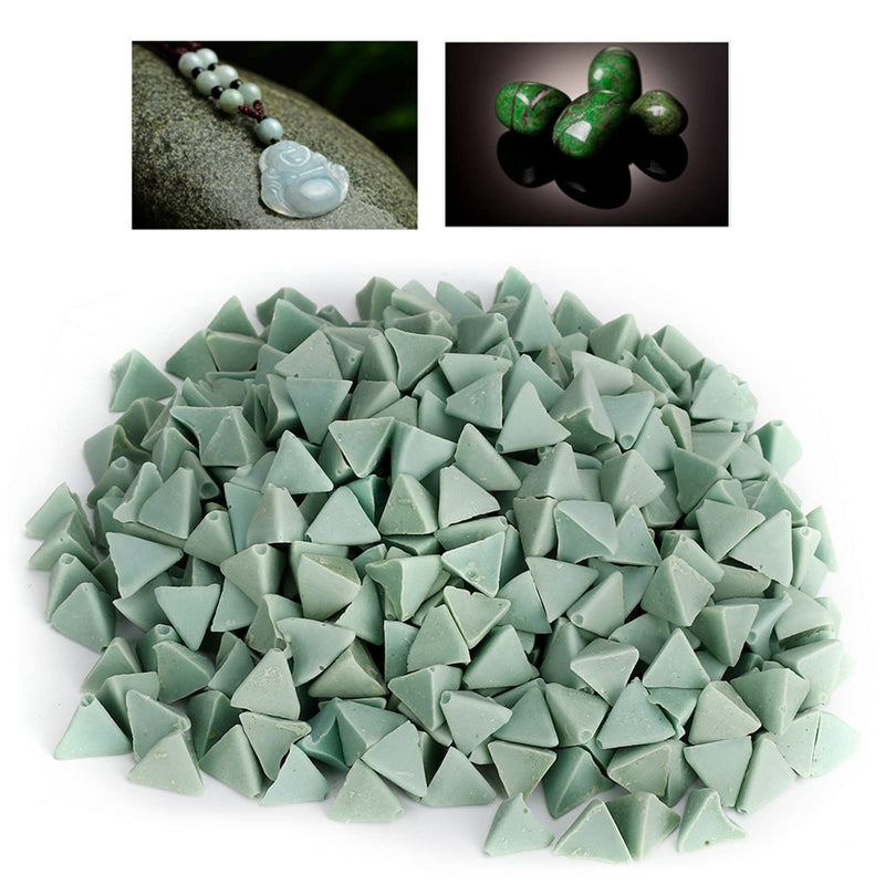 Rock Tumbling Media, Resin Abrasive Tumbler Media Polishing Beads for Rock Tumbler Vibration Machine