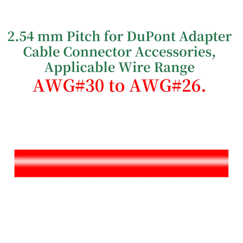 [Australia - AusPower] - 100 Sets for DuPont 2.54 mm Pitch 1-Pin Male Adapter Cable Connector Accessories. 200 Pieces 2.54 mm Pitch 1-Pin Adapter Connector Male Housing Socket Terminal, Crimp Pins Kit. Black-Single Row 
