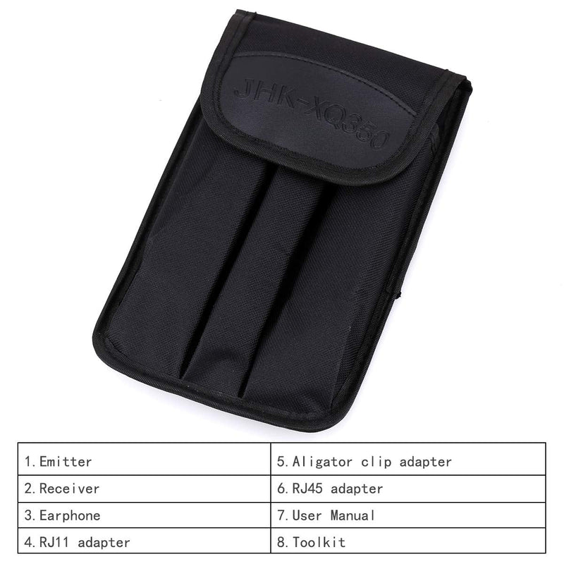 [Australia - AusPower] - Wire Tracker XQ-350 RJ45 RJ11 Finder for Telephone Network Wire LAN Cable Tester for Line DC Detecting/Anode/Cathode Determination Diagnose Tone Networking Tool with Crystal Head 