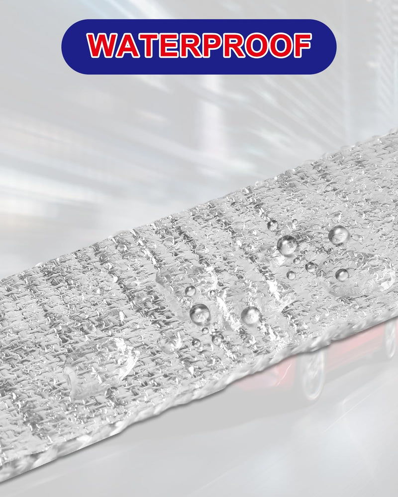 3PCS Thick Heat Shield Tape, 1.5" x 15Ft Each White Self-Adhesive Heat Barrier Wrap for Car, Truck, Exhaust, Wires, Fuel Lines, Firewall & Engine Bay, Reflects Up to 90% Radiant Heat White Heat Shield Tapes *3