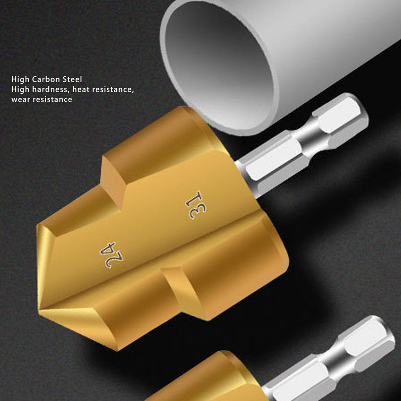 [Australia - AusPower] - Pack of 3 PVC Pipe Reamer, Plastic PVC Pipe Fitting Reamer, Sanitary Tools, High Performance Pipe Reamer Drill, Pipe Expander Tool, Pipe Reamer for PVC PPR 
