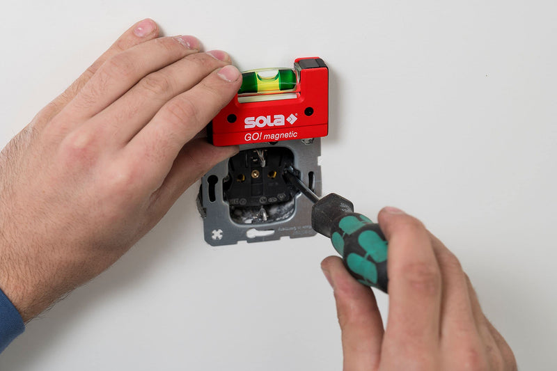 SOLA GOMAGNETIC - Nivel de burbuja compacto GO! Magnetic