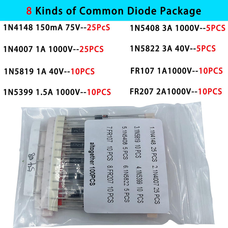 Electronic Component Kit -Total 1800 Pcs, LED Diodes, Resistors, Capacitors, Ceramic Capacitors, Transistors, Diodes - for DIY Projects, Electronics Hobbyists