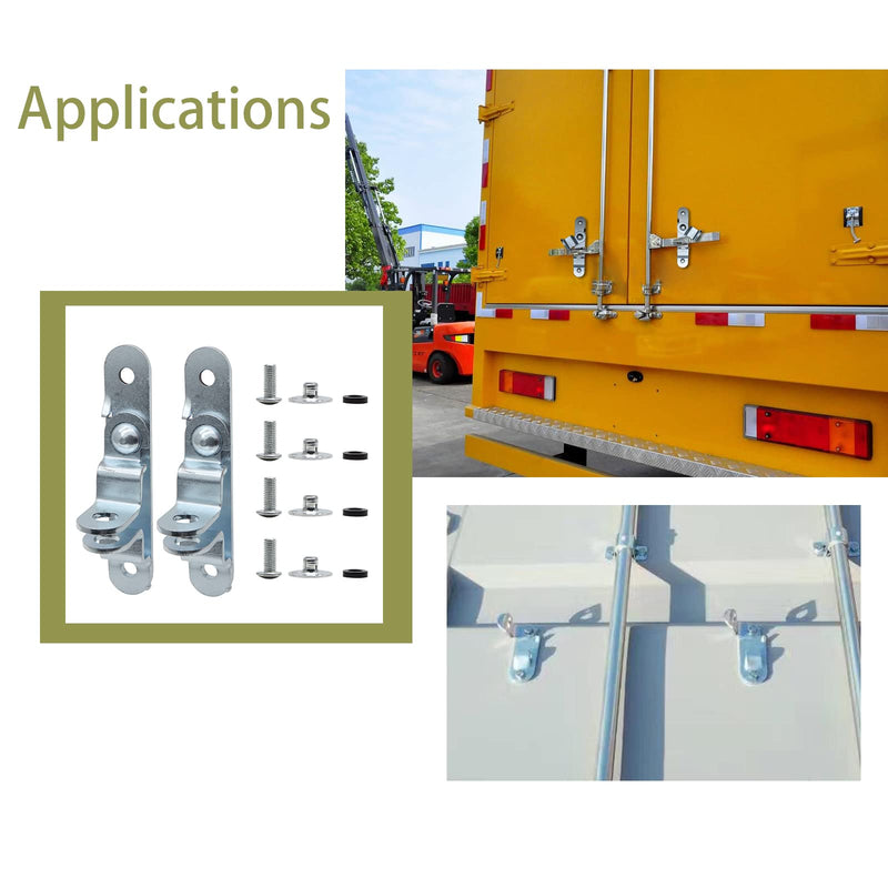 Enclosed Car Hauler Cargo Trailer Door Latch Hasp Keeper - Includes Screws and Waterproof Nuts