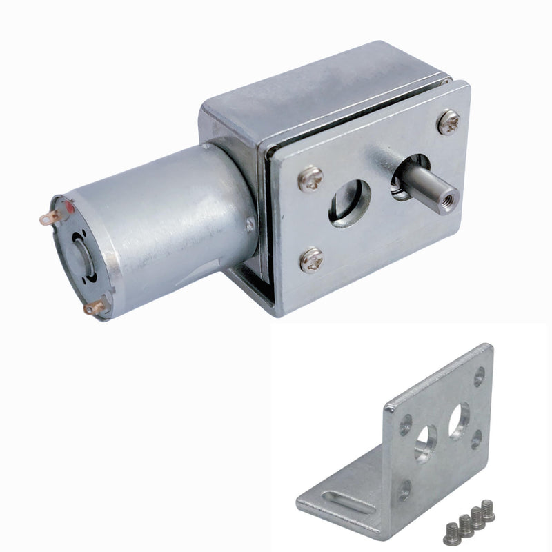 [Australia - AusPower] - DC 12V High Torque Turbo Worm Electric Geared Motor Reduction Speed Reversible JGY-370 ﻿ (12V 10RPM) 12V 10RPM 