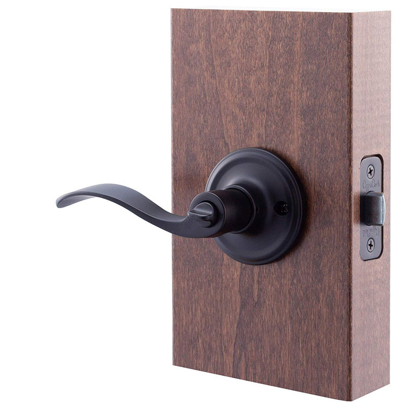 Copper Creek WL2230BC Waverly Door Lever, Black