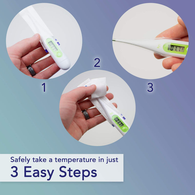 [Australia - AusPower] - 500 Pack Probe Covers for Oral & Digital Thermometer - Heavy Duty Disposable Sleeves for Safe & Sanitary Prevention of Cross-Contamination - Universal - Rectal Thermometer Covers 