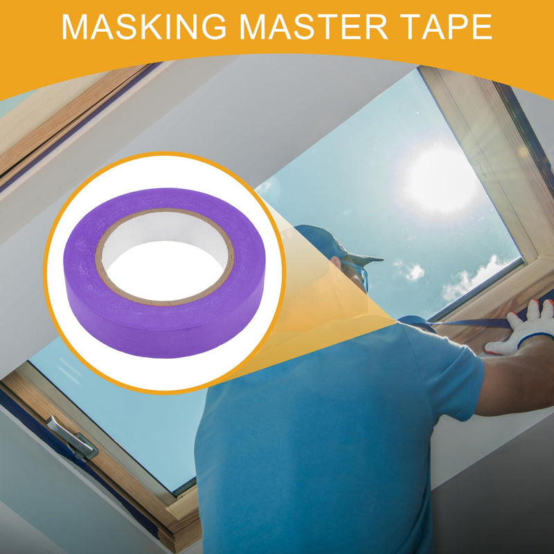 1 Pc 1 Inches x 54.7 Yards Universal Painters Tape - DIY Car Auto Paint for Masking Tape No Residue - Crepe Paper Purple