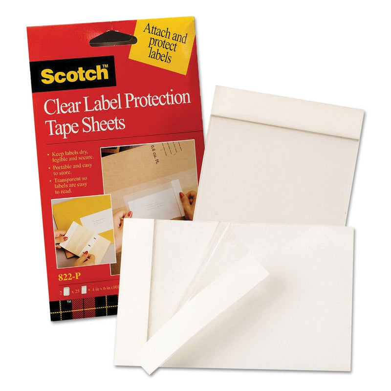 MMM822P - ScotchPad Label Protection Tape Sheets