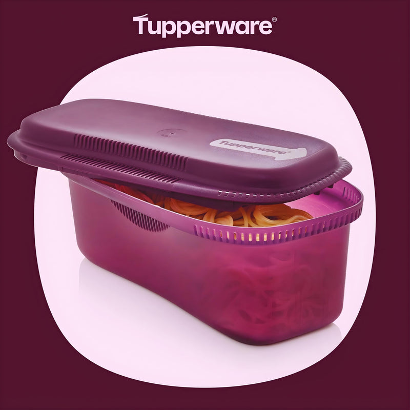 Tupperware Microwave Pasta Master 1.9 L Purple Pasta Cooker I57