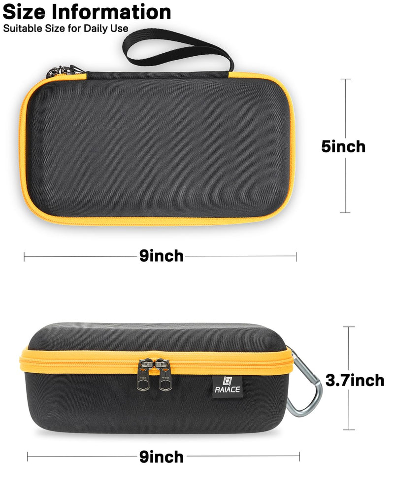 [Australia - AusPower] - RAIACE Hard Travel Storage Case Compatible with Fluke 87-V/ 87V Max Digital Multimeter, Protective Carrying Bag with mesh Pocket for Accessories. (case only) - Orange 