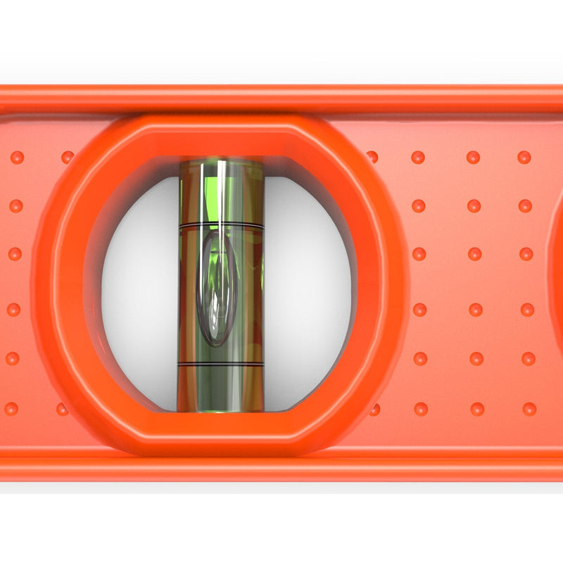 Presch magnetic spirit level 230 mm, small, unbreakable magnetic spirit level with 3 levels for professional building use