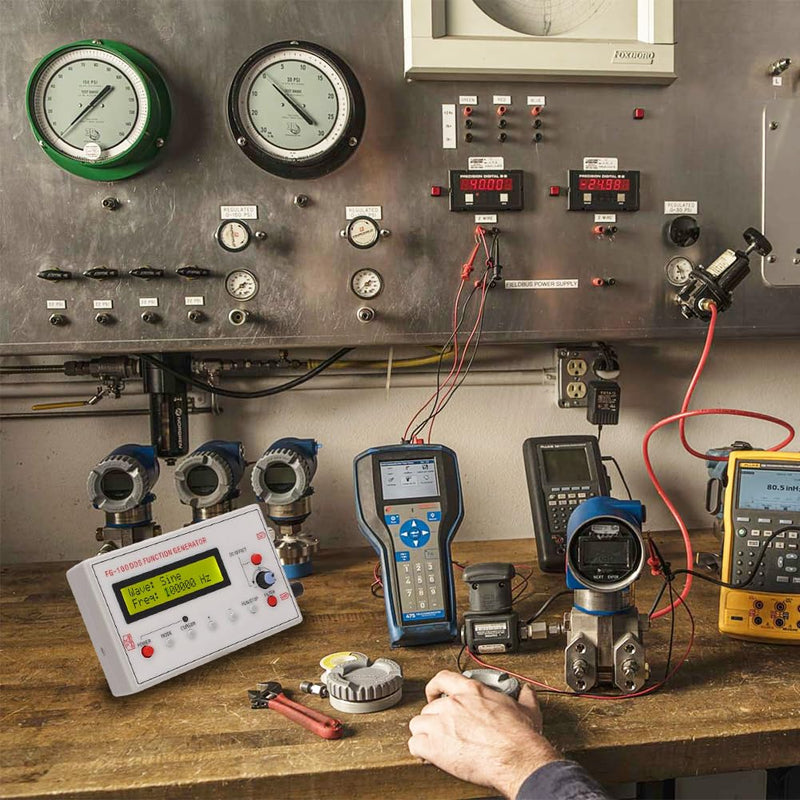 [Australia - AusPower] - 1HZ-500KHZ DDS Functional Signal Generator, Mini Function Low Frequency Signals Generators Sine Triangle Square Sawtooth Waveform Ideal for Oscilloscope Calibration Audio Testing Stress Relief 