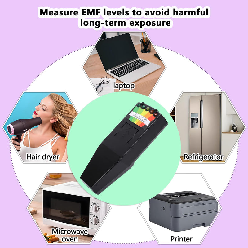 Ghost Hunting Equipment Kit, Include 1 pc Emf Meter and 4 pcs Motion Light up Cat Balls, Paranormal Equipment,Home and Office EMF Detection Emf Meter with ball