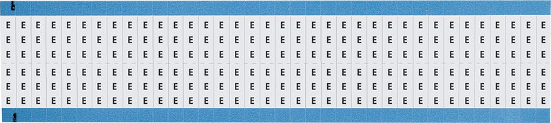 Brady WM-E-SC-PK Wire Marker, Legend E, 0.75", Black on White (Pack of 25)