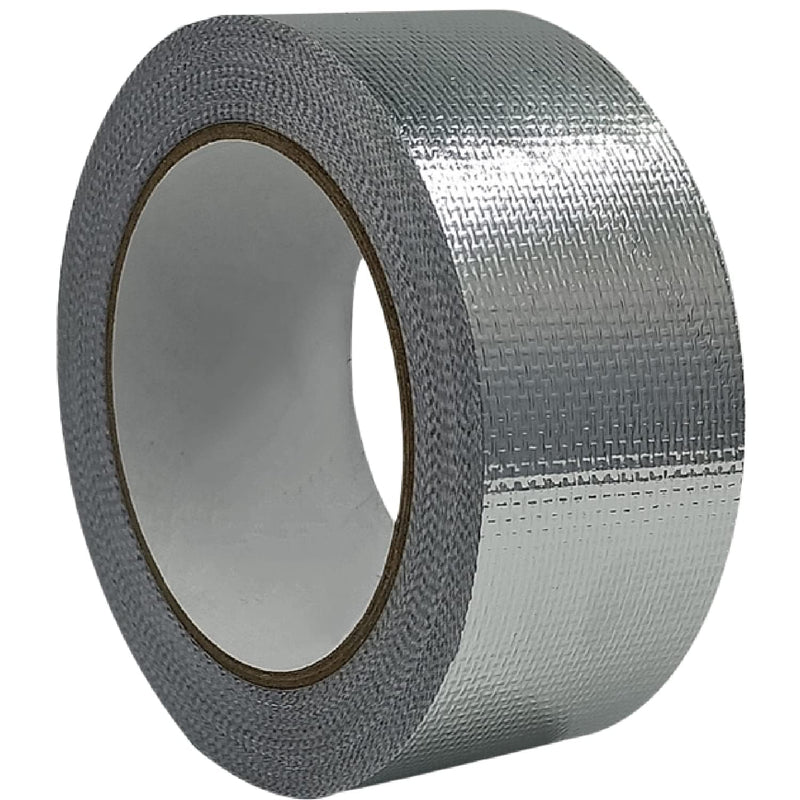 Professional Adhesive Tape for Sound Deadening Installation Finishing Sealing, Reinforced Aluminum Foil Tape (Silver Rip-Stop), 2.0 in Widen 6.0 Mils Thickness