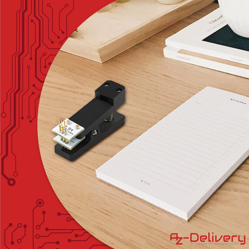 [Australia - AusPower] - AZDelivery 1 x 3 Pin Module Test Tool PCB Test Probe 1 x 3 P 2.54 mm Pitch Module Tester 