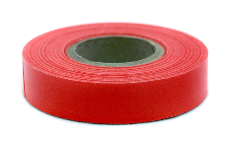 ChromaLabel 1/2 Inch Red Colored Washi Tape, Red Skinny Tape, Clean Remove Art Supply Craft Label, 41.7 Feet 1/2" Wide, 13.89 Yards