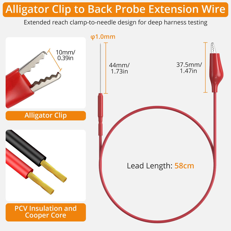 Neoteck 44-Piece Test Leads Test Cable Set 4 mm Banana Plug Crocodile Clips Multi-Angle Test Probe